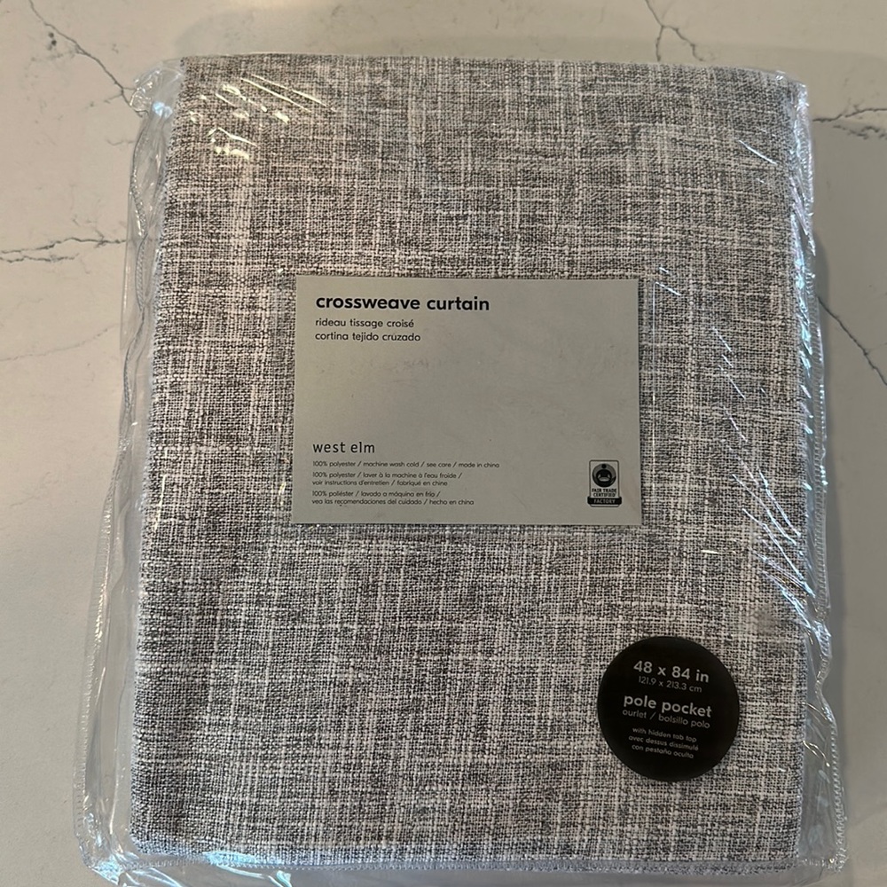 Crossweave curtain panel